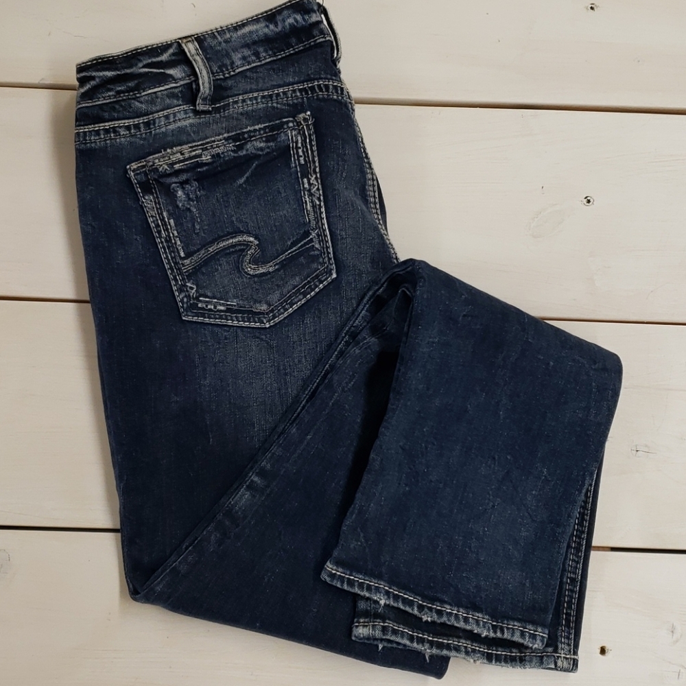 Silver Jeans, NWT Elyse Straight Mid Rise